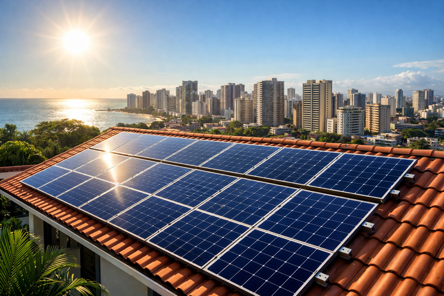 Painéis solares em Fortaleza