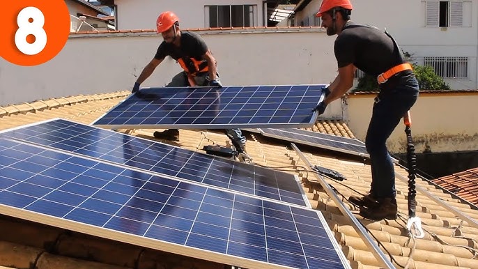 Instalação em telha colonial